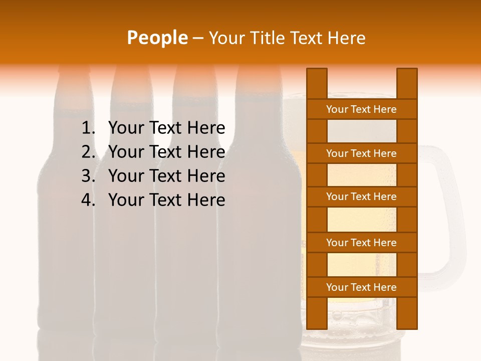 Cold Beer Beer Mug PowerPoint Template