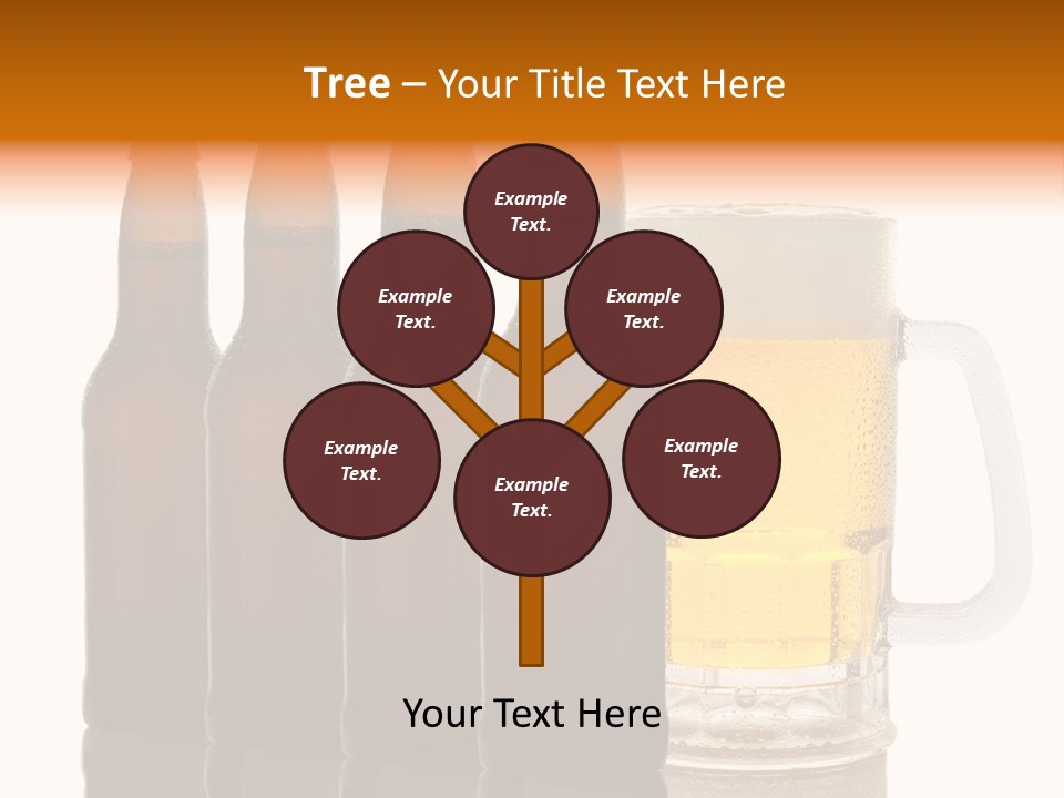 Cold Beer Beer Mug PowerPoint Template