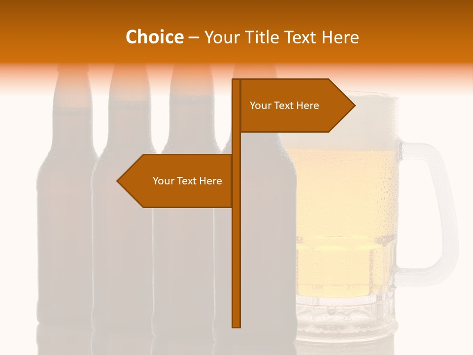 Cold Beer Beer Mug PowerPoint Template