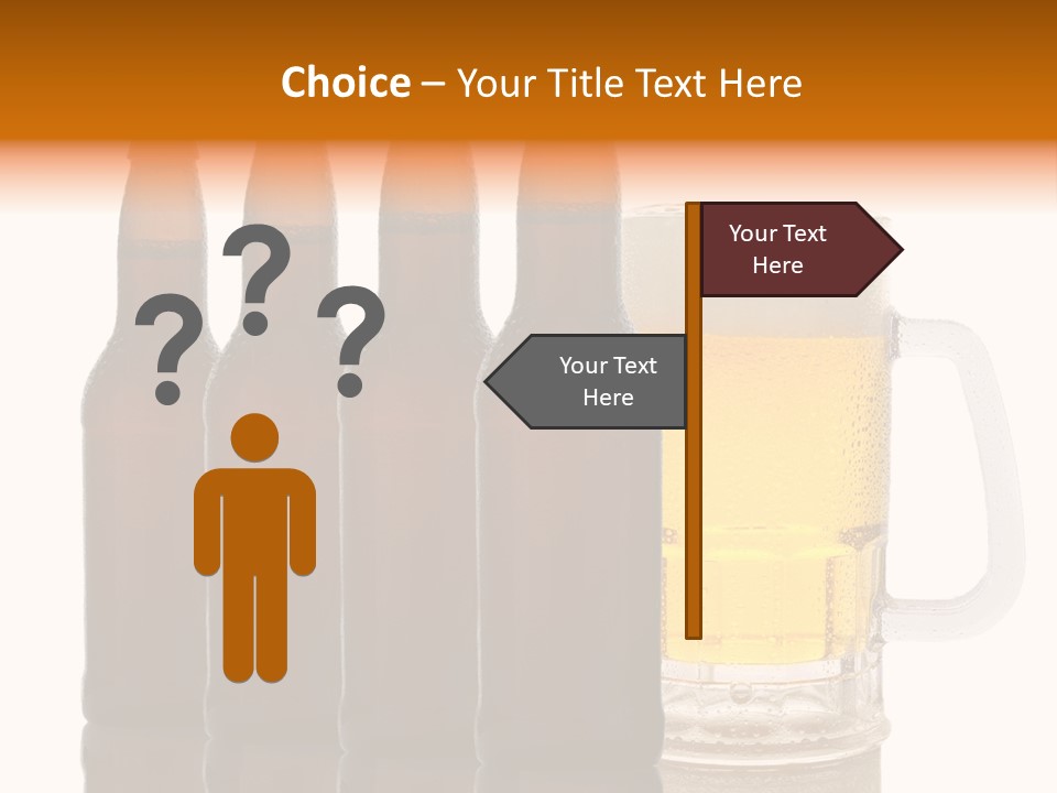 Cold Beer Beer Mug PowerPoint Template