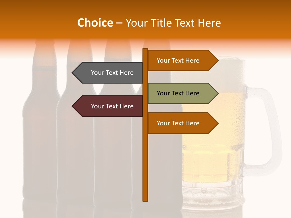 Cold Beer Beer Mug PowerPoint Template