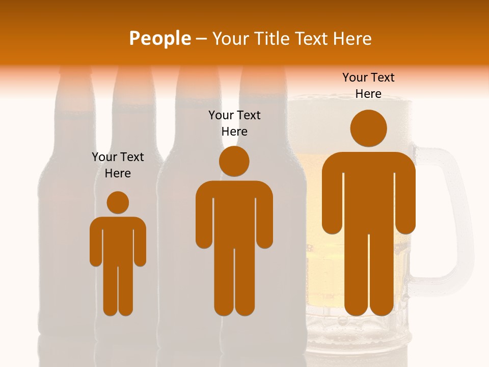 Cold Beer Beer Mug PowerPoint Template