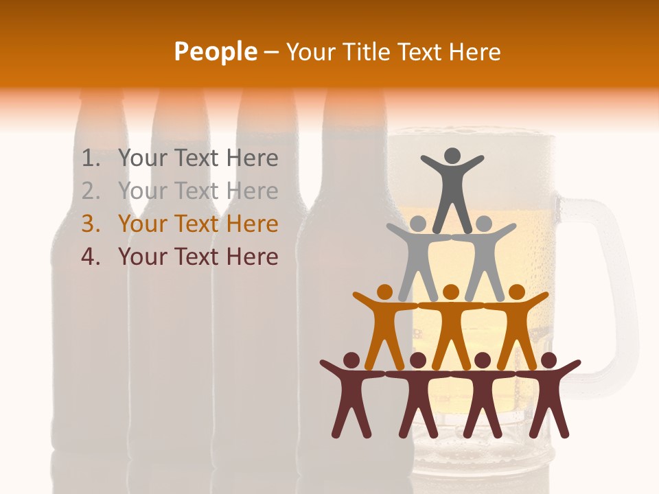 Cold Beer Beer Mug PowerPoint Template