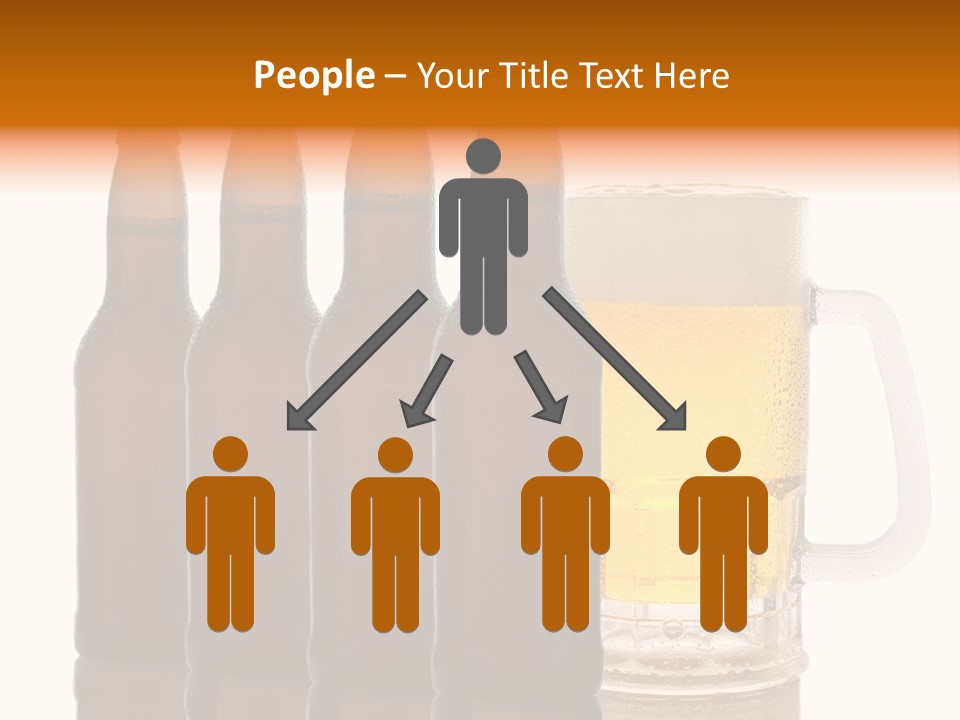 Cold Beer Beer Mug PowerPoint Template