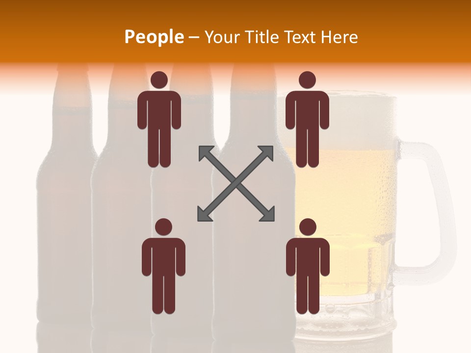 Cold Beer Beer Mug PowerPoint Template