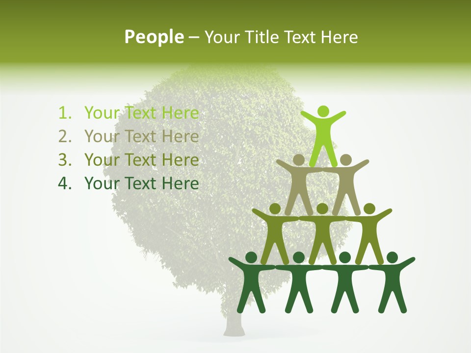 People Think Human PowerPoint Template