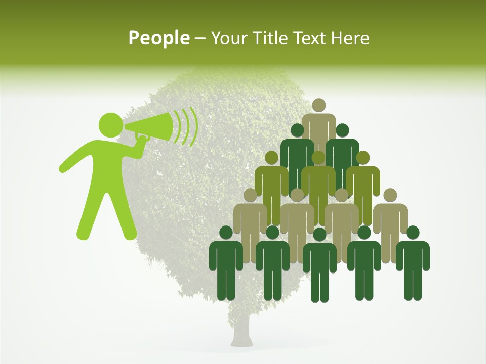 People Think Human PowerPoint Template