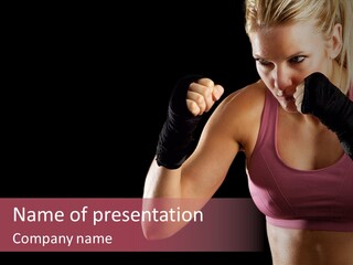 Boxing Arts Athletic PowerPoint Template