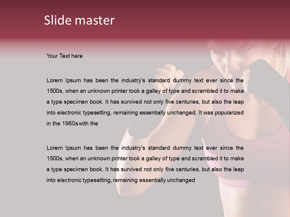 Boxing Arts Athletic PowerPoint Template