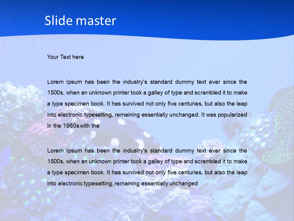 Aquatic Wildlife Depth PowerPoint Template