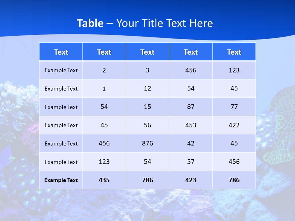 Aquatic Wildlife Depth PowerPoint Template
