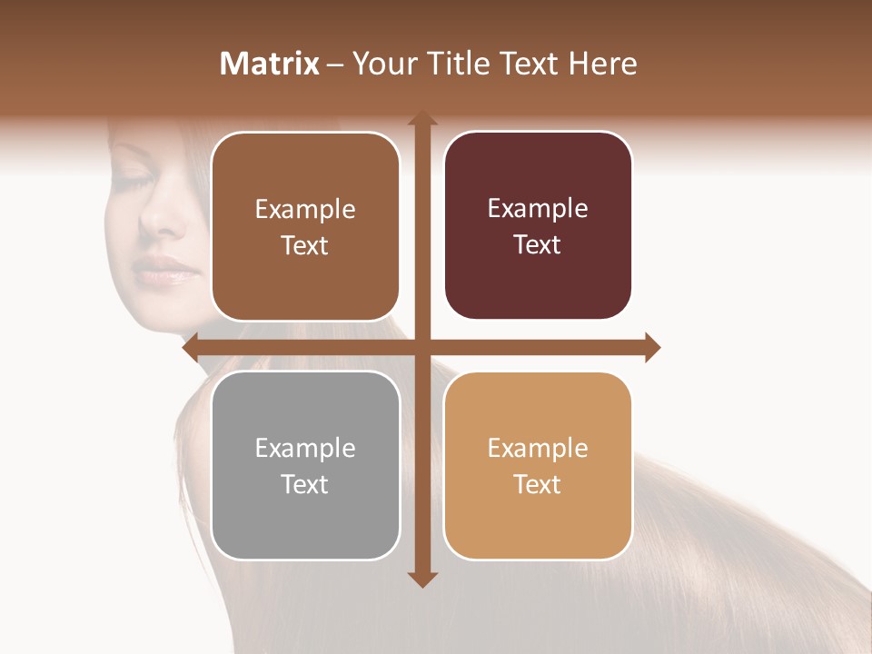 Hairstyle Healthy Hair PowerPoint Template