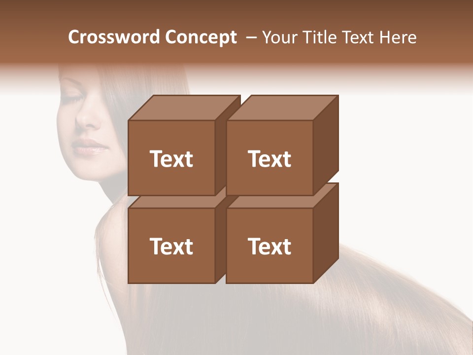 Hairstyle Healthy Hair PowerPoint Template