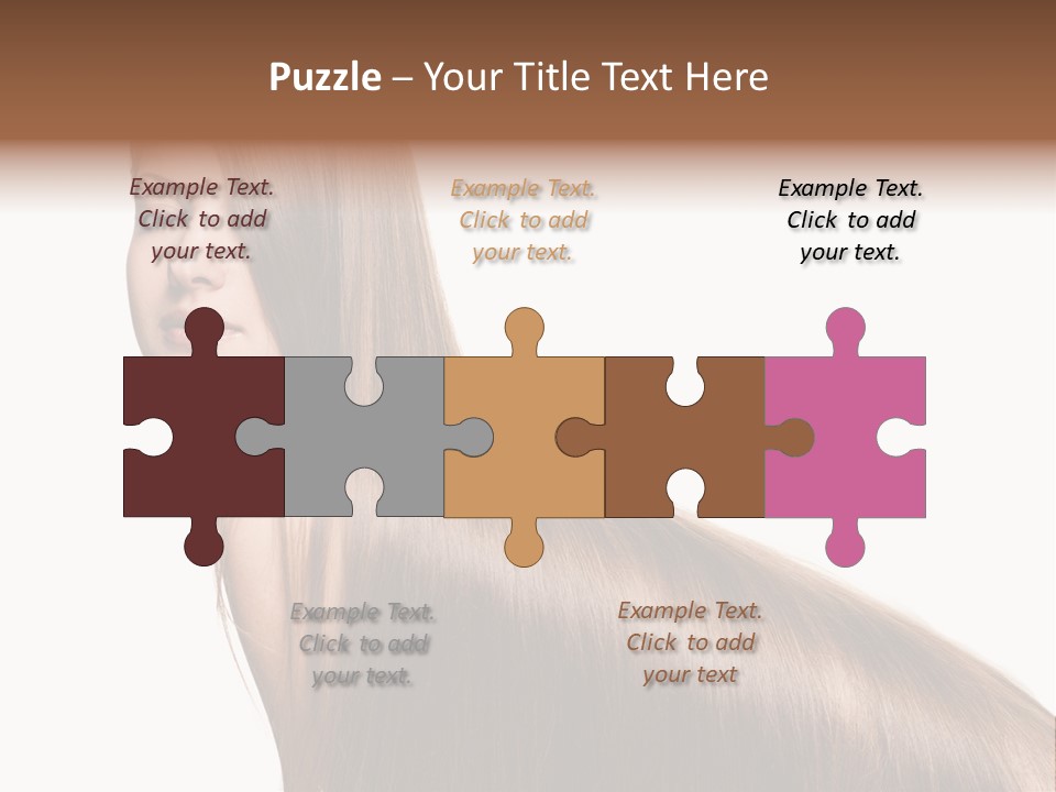 Hairstyle Healthy Hair PowerPoint Template