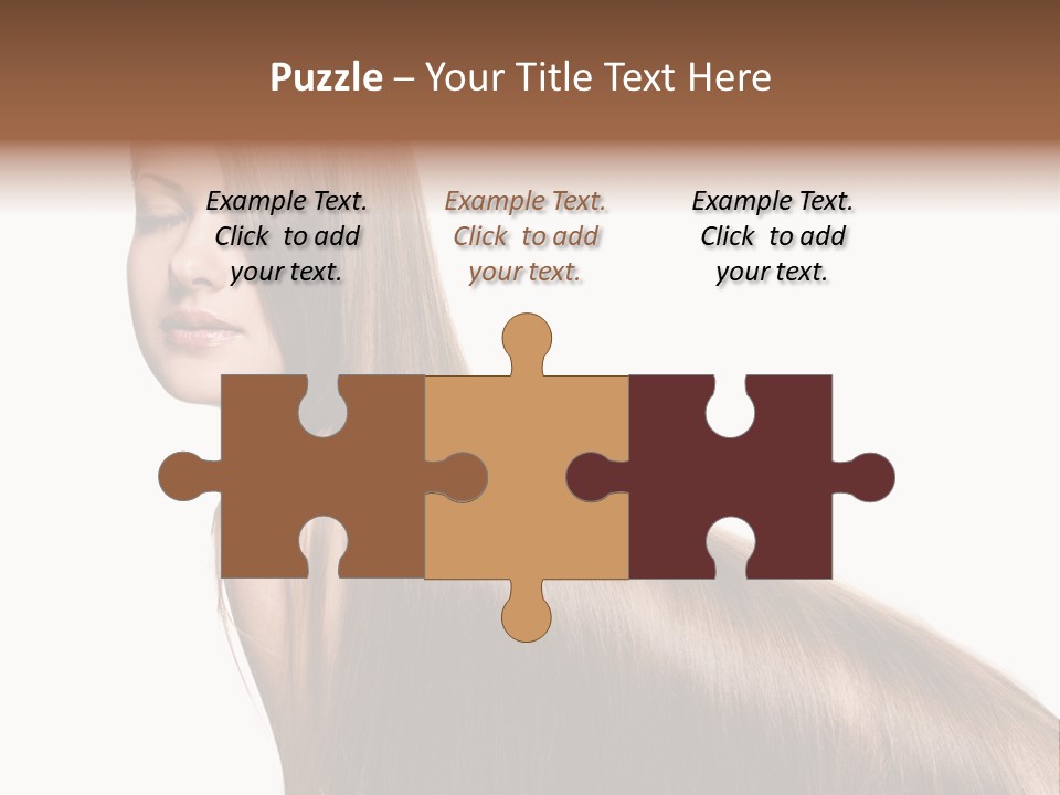 Hairstyle Healthy Hair PowerPoint Template