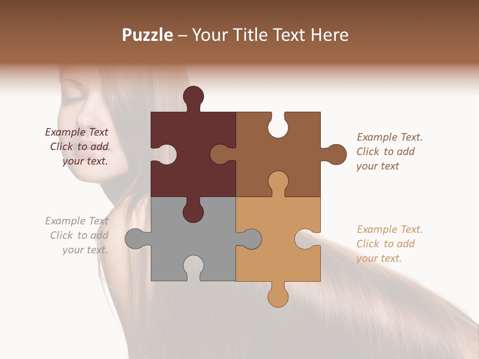 Hairstyle Healthy Hair PowerPoint Template