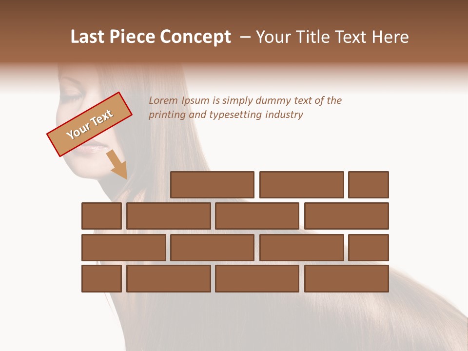 Hairstyle Healthy Hair PowerPoint Template