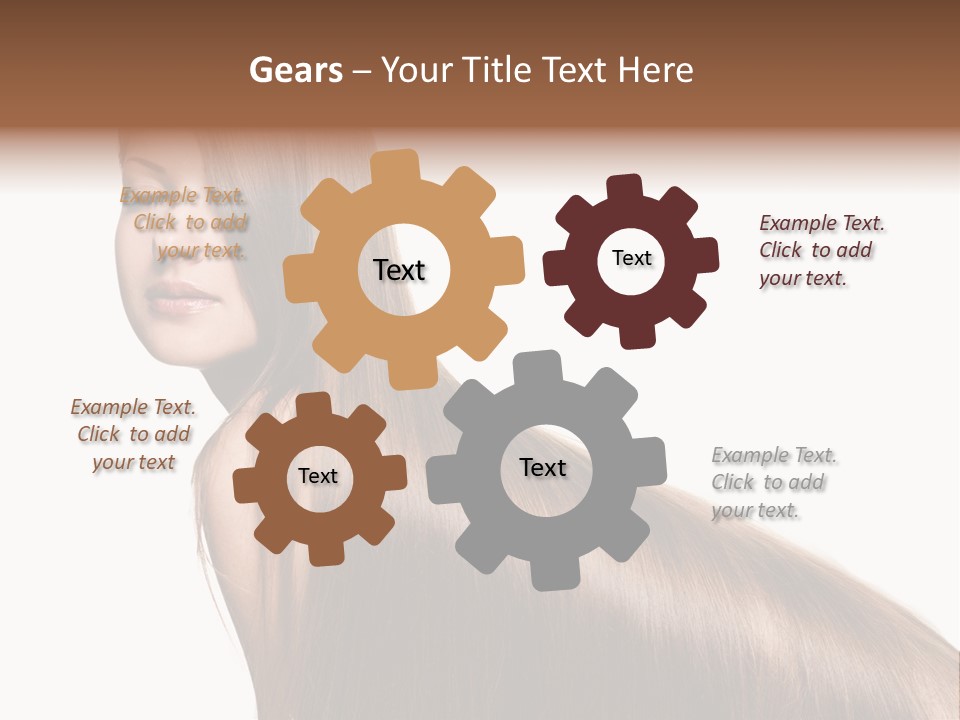 Hairstyle Healthy Hair PowerPoint Template