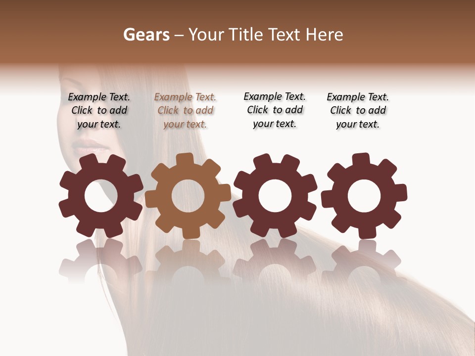 Hairstyle Healthy Hair PowerPoint Template