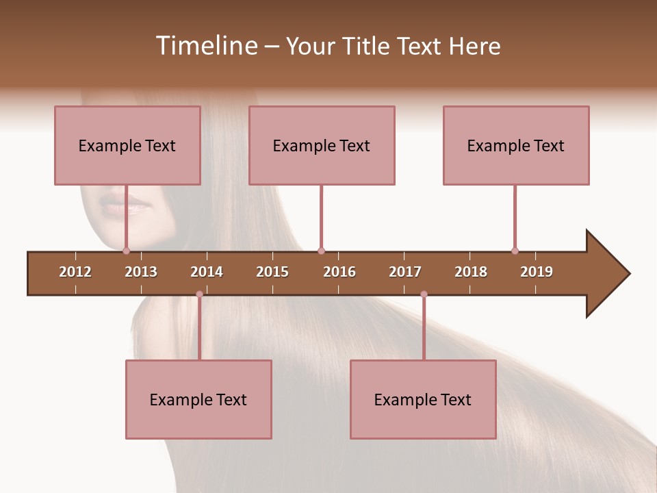 Hairstyle Healthy Hair PowerPoint Template