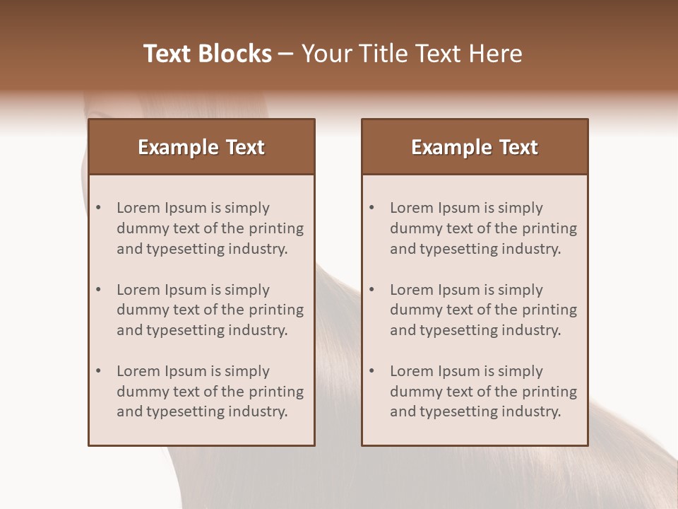 Hairstyle Healthy Hair PowerPoint Template