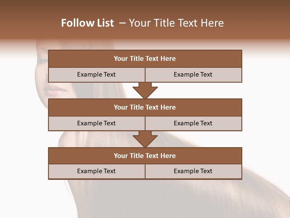 Hairstyle Healthy Hair PowerPoint Template