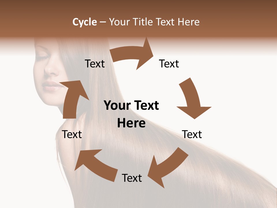 Hairstyle Healthy Hair PowerPoint Template