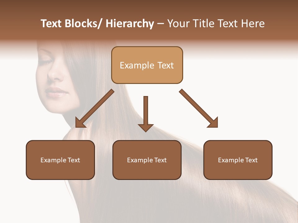 Hairstyle Healthy Hair PowerPoint Template