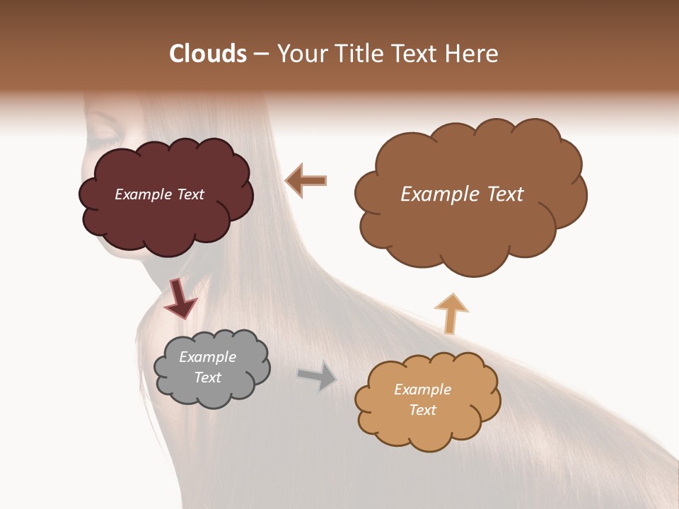 Hairstyle Healthy Hair PowerPoint Template