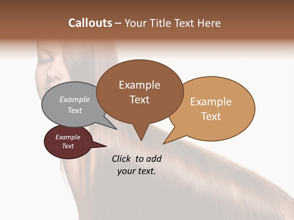 Hairstyle Healthy Hair PowerPoint Template