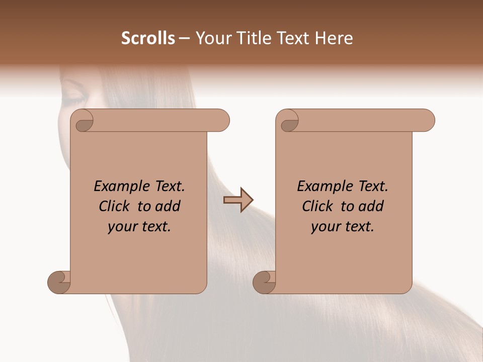 Hairstyle Healthy Hair PowerPoint Template