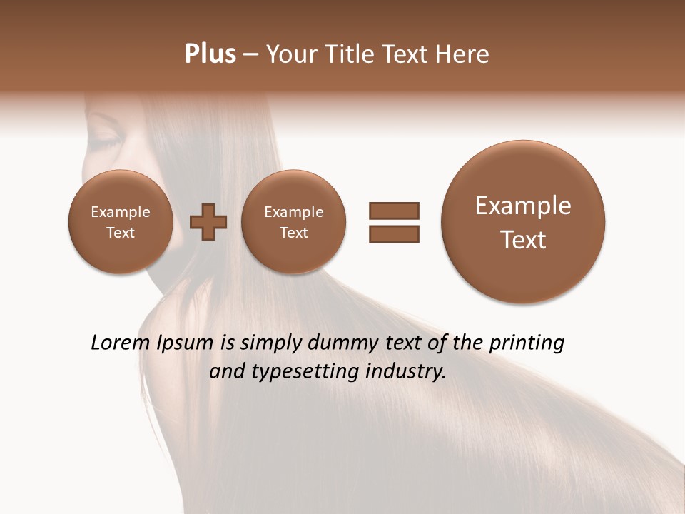 Hairstyle Healthy Hair PowerPoint Template