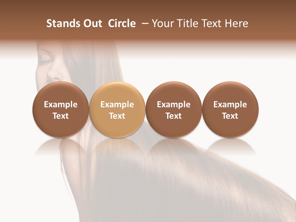 Hairstyle Healthy Hair PowerPoint Template