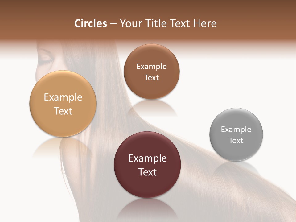 Hairstyle Healthy Hair PowerPoint Template