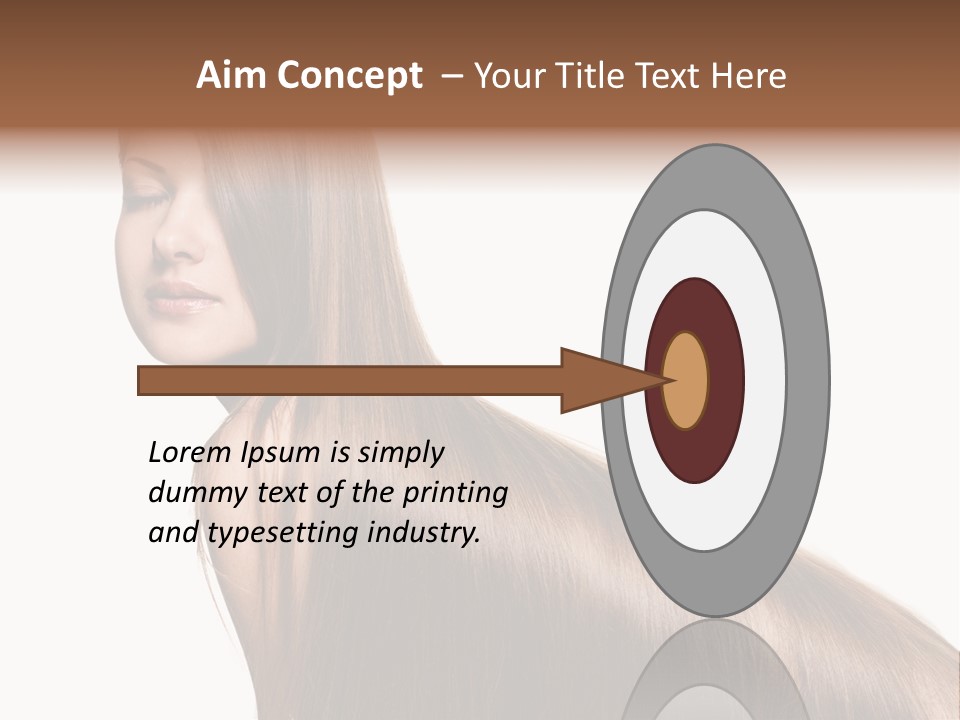 Hairstyle Healthy Hair PowerPoint Template