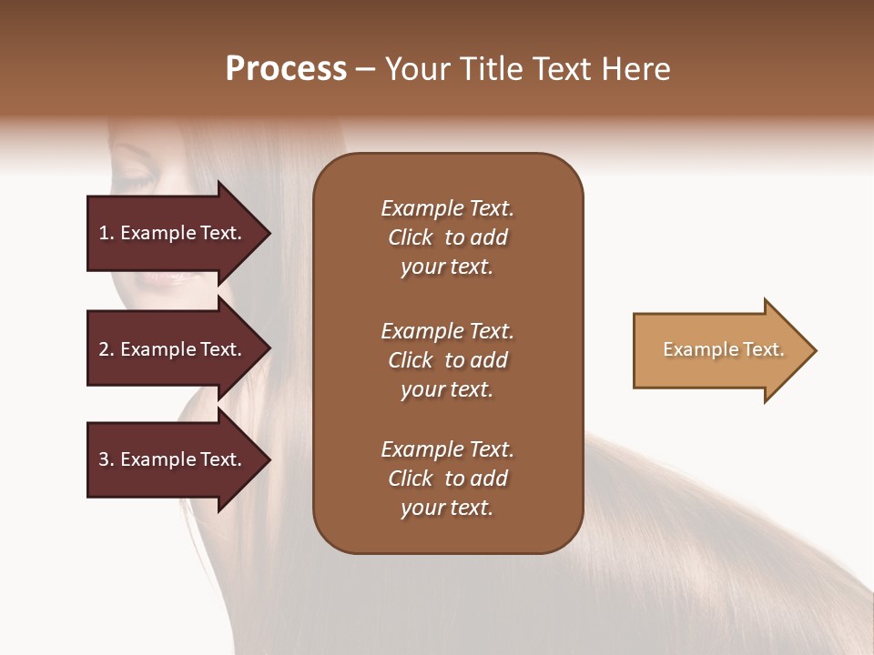 Hairstyle Healthy Hair PowerPoint Template