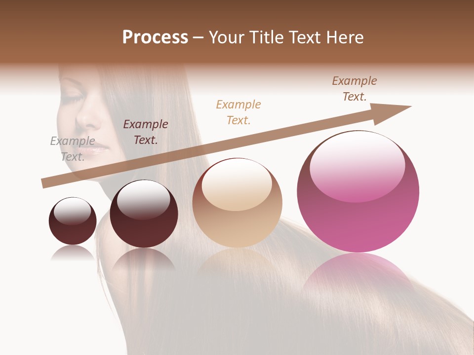 Hairstyle Healthy Hair PowerPoint Template