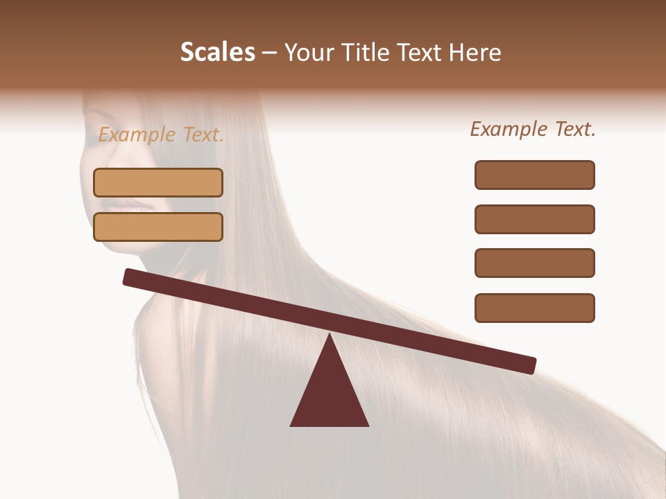 Hairstyle Healthy Hair PowerPoint Template