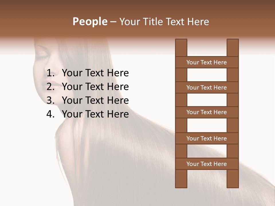 Hairstyle Healthy Hair PowerPoint Template