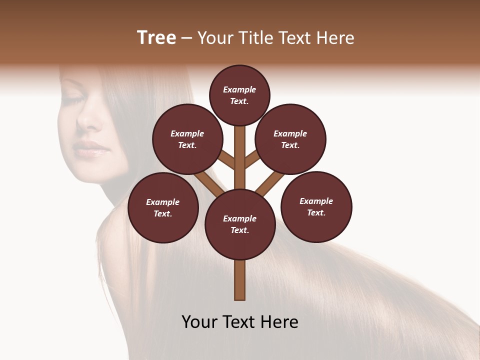 Hairstyle Healthy Hair PowerPoint Template