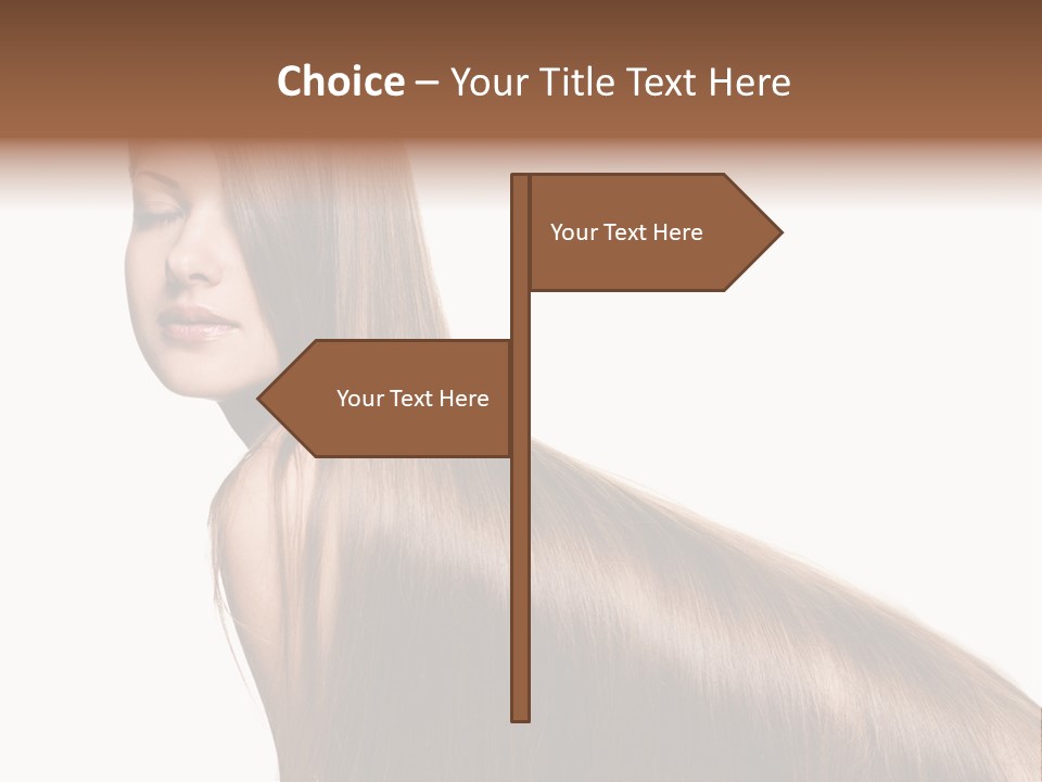 Hairstyle Healthy Hair PowerPoint Template