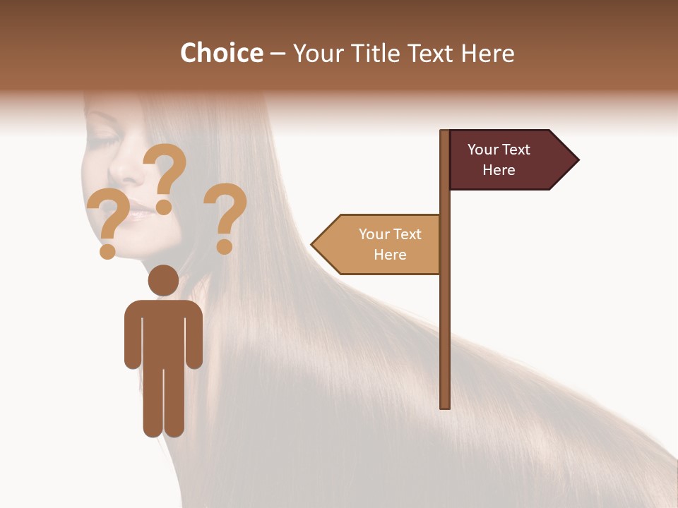 Hairstyle Healthy Hair PowerPoint Template