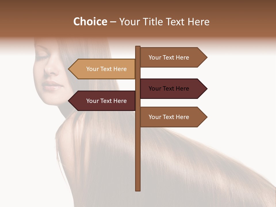 Hairstyle Healthy Hair PowerPoint Template