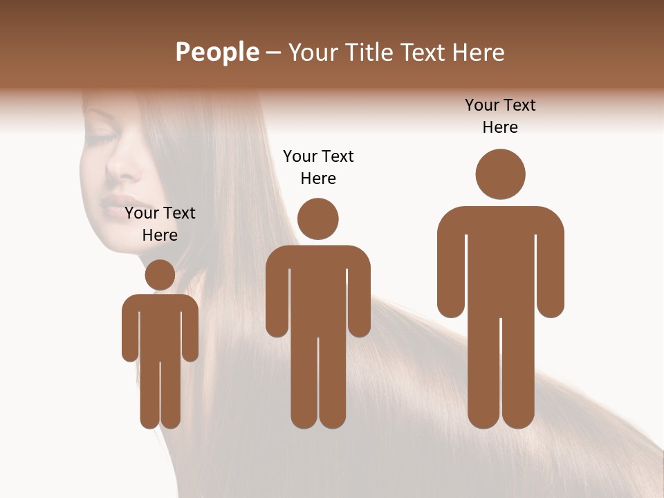 Hairstyle Healthy Hair PowerPoint Template