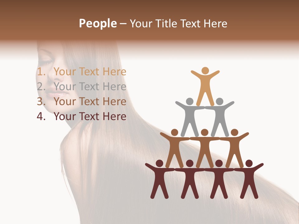 Hairstyle Healthy Hair PowerPoint Template