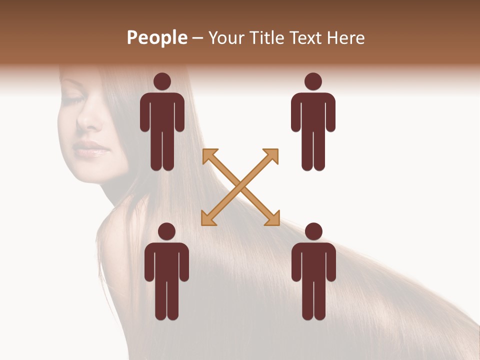 Hairstyle Healthy Hair PowerPoint Template