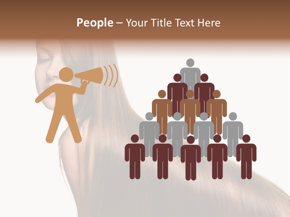 Hairstyle Healthy Hair PowerPoint Template