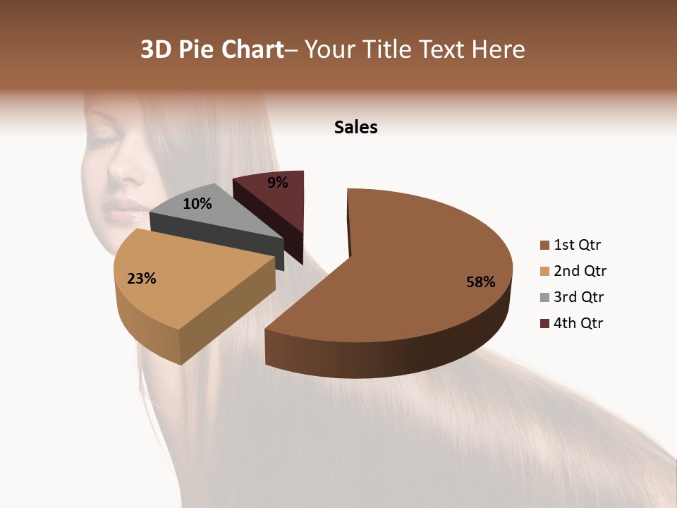 Hairstyle Healthy Hair PowerPoint Template