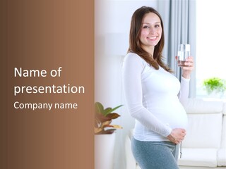 Tummy Laughing Dieting PowerPoint Template