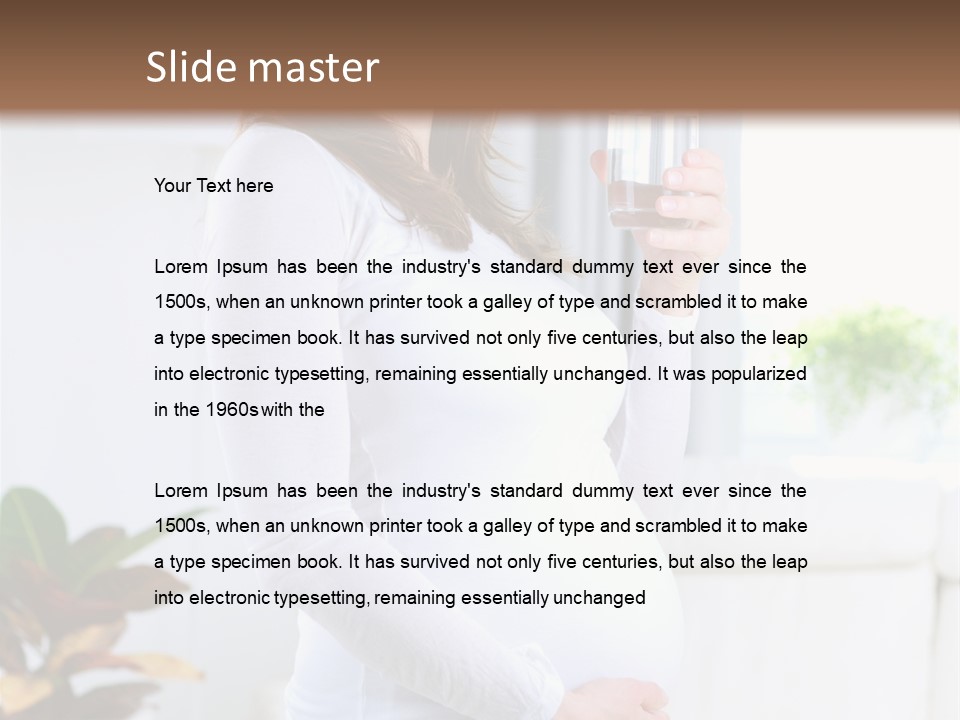 Tummy Laughing Dieting PowerPoint Template